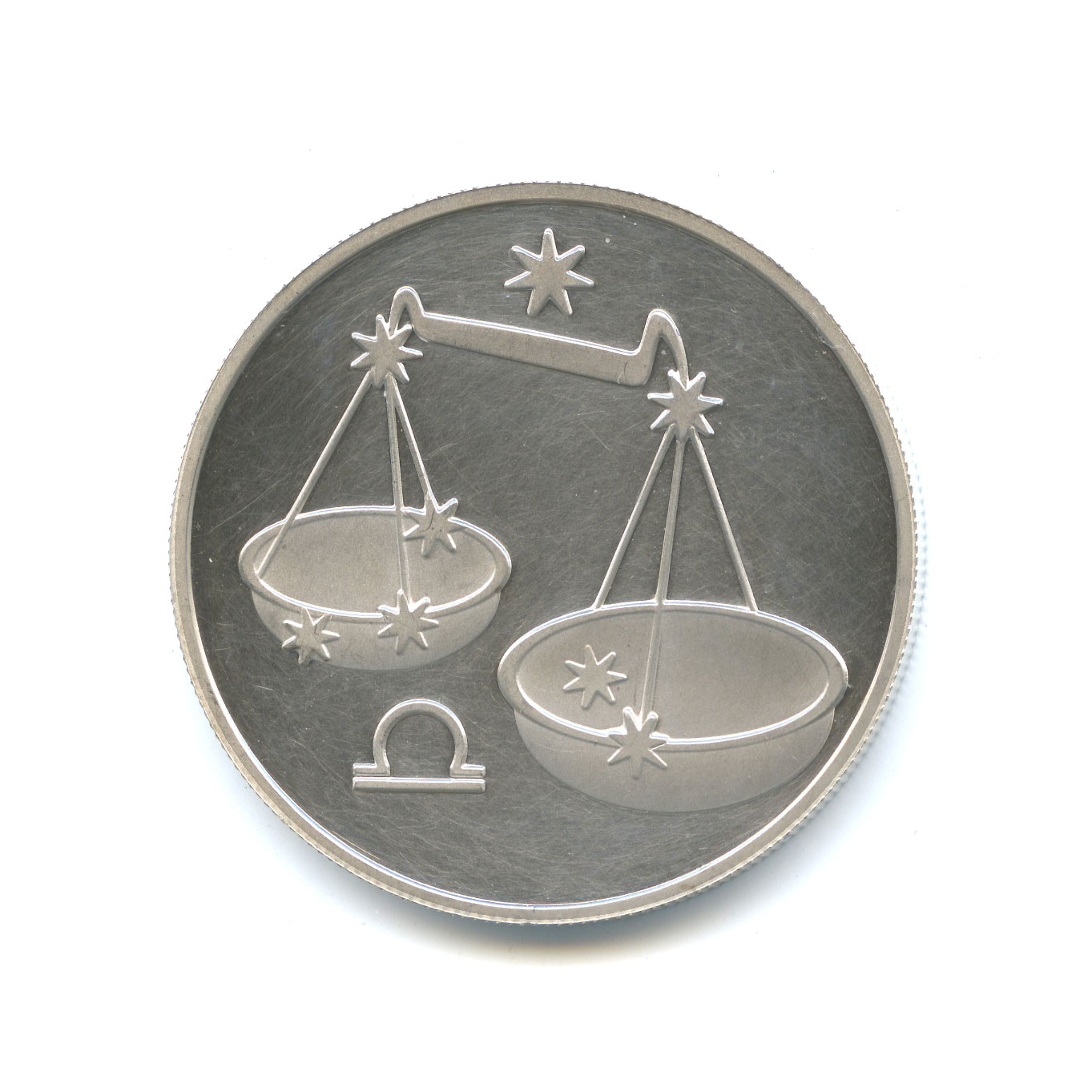 тарелка со знаком зодиака весы. весы знак зодиака монета.