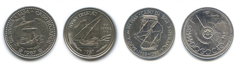 Португальские мореплаватели и корабли на монетах. Часть 1: Южный путь